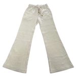 Twenty Montreal Pants Womens XS Ivory Flare Drawstring Corduroy Lounge Canada Photo 0