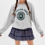 American Eagle Outfitters Gray and Green Crewneck Sweater size medium Photo 0