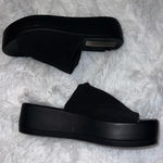 Steve Madden Vintage Y2K  Platform Sandals All Black size 9 Made in Italy Chunky Photo 0