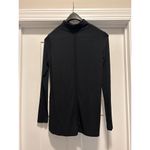 Vina Top Womens Black Active Life Turtleneck Shirt Moroccan Modal Cotton Sz Med Photo 2