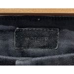 MOTHER Denim MOTHER High Waist Looker Ankle Fray Guilty Party Racer Black Jeans Photo 1