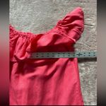 Tommy Bahama  Womens Off‎ Shoulder Dress Red Ruffle Neck Linen Blend Swim Mini Xs Photo 4