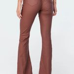 Edikted Leather Flare Jeans Photo 4