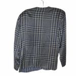 Saks 5th Avenue SAKS FIFTH AVENUE Spitalnick 100% Silk Houndstooth Shirt Size 6 VINTAGE Photo 6