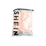 SheIn Crop Top and Cheeky Underwear Satin Lingerie Set in Pink, Size L Photo 2