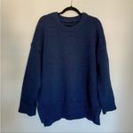 Jenni Kayne Cotton Boyfriend Sweater Navy Blue XXL $295 Photo 2