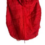 Ashley Park Scene Stealer Red Chiffon One Shoulder Cut Out Cocktail Mini Dress 0 Photo 8