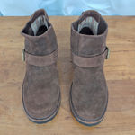 Ladies' LL Bean Old Port Chelsea Engineer Suede Booties 8M Brown Size 8 Photo 5