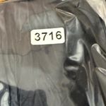 Free People  Blazer Jacket Textured Open Front Fitted Black‎ Size 10 Photo 8