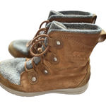 Sorel  Women's Waterproof Winter Boots Tan Grey Lace Up Size 8 Photo 0