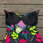 Lole Black w/ Pink/Blue/Yellow Floral Tankini Swim Top w/ Adjustable Straps Photo 4