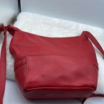 Vintage red leather crossbody lipstick red by Sereta Photo 4
