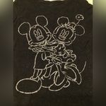 Disney parks womans size small black silver glitter Mickey & Minnie Mouse Photo 1