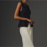 Reformation NWOT Oakley Peplum Vest in Black Sz 4 Photo 1