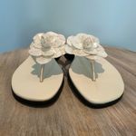 New York Transit  white floral sparkly sandals size 8 Photo 1
