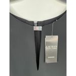 Ralph Lauren Lauren  Black Short Sleeve Metal Plaque Keyhole Crew Neck Dress 16 Photo 8