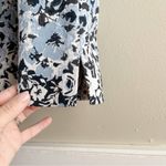 Sfizio Blue Floral Jacquard Crop Slim Pants Made in Italy, Size‎ Small Photo 6