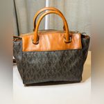 Michael Kors  Black and Brown Satchel Photo 1