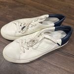 Tory Burch Tory Sport perforated golf leather 8.5 navy & white lazy luxe sneakers Photo 0