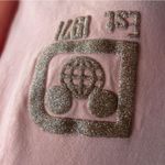 Disney Vintage Pink Long Sleeve Shirt with Glittery Logo Photo 2