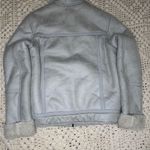 ASOS Women's Cream Shearling Jacket Photo 10