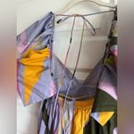 La‎ Ligne Stella Maxi Flutter Sleeve Open Back Dress Lavender Multi Small NWT Purple Photo 9