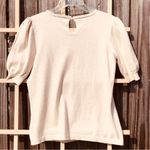 CeCe  Crewneck Puff Short Sleeve Cotton Blend Sweater M Photo 6