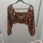 VERO MODA Multicolor Floral Crop Blouse Photo 5