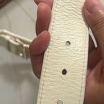 Lauren Ralph Lauren Leather Belt Women’s Cream Braided Western Large Photo 6