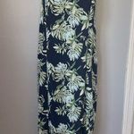 Color Thread Tropical Leaf Print Maxi Dress Photo 0