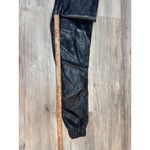 Nasty Gal Collection Black Vinyl Analysis Pants Joggers Elastic Waist Size 6 NWT Photo 7