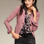 CAbi  Applaud Dusty Rose Woven Twill Blazer #3550, 16 Photo 0