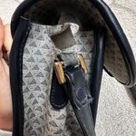 Liz Claiborne Vintage 80s Repeating Logo Coated Canvas Messenger Bag Photo 11