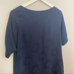 Nevenka Dress Navy Blue Embroidered Shift Crescent Moon Size 8 Photo 6