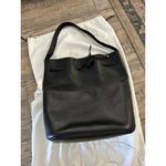 Cuyana  Women's Black Leather Adjustable Shoulder Strap Bucket Bag Photo 7