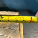 Plinio Visona  Cream Genuine Leather Handbag Purse Alligator Made Italy Photo 6