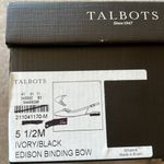 Talbots NIB EDISON BOW EMBOSSED SLINGBACK FLATS 100% Leather Photo 6