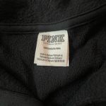PINK - Victoria's Secret Victoria’s Secret PINK Preppy Cropped Polo Sweatshirt Black White Small Photo 6