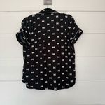 Kate Spade Women’s 8 Black Bow Pajama Top Photo 3