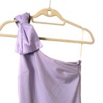 Meshki Hallie One Shoulder Bow Maxi Dress Lilac Purple X-Small Photo 5