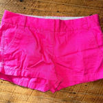 J Crew broken in pink chino preppy size 8 flat front shorts Pink Photo 0