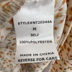 Lumiere Floral Smocked Peplum Top Medium New Photo 4