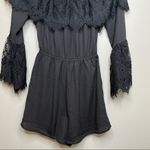 BB Dakota  Womens Cavell Black Lace Romper Size XS Photo 8