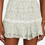 House of Harlow 1960 Blue Floral Midi Skirt White Size L Photo 0