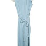 AREA STARS Light Blue Ruffle Sleeve V Photo 6