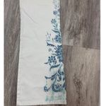 Ralph Lauren Floral Embroidered White Denim Bootcut Jeans Photo 7