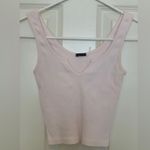 Brandy Melville  Light Pink Sleeveless Ribbed Crop Top.   Size-Small Photo 1