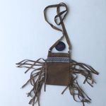 Faux Suede Leather Fringed Crossbody Bag Festival Cellphone Holder Trave… Photo 6