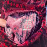 Ruff Hewn  Grey Red Black Velvet Cold Shoulder Blouse Photo 6