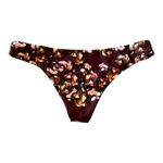 Beach Riot  Bikini Bottom Women‎ XS Crimson Floral Claro Sandy Bottom Swim Beach Photo 4